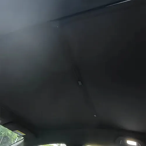 Imagen 2 del producto Para Volvo EX30, accesorios, parasol para techo de coche, techo de cristal plegable, cristal de hielo engrosado, parasol grueso