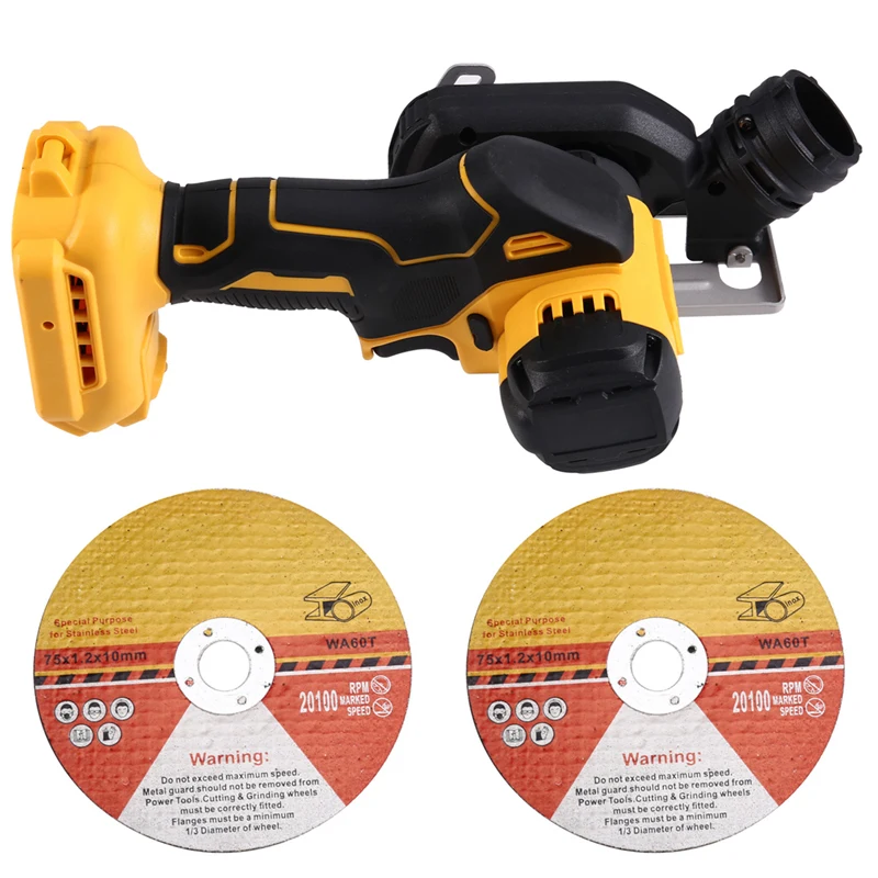 Meuleuse d'angle électrique sans fil de 3 pouces, 20000 tr/min, outils électriques de coupe et de polissage pour batterie Dewalt 18V 20V