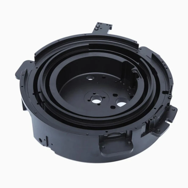 

High Precision Custom Manufacturing Machining High-Strength Black Alloy Circular Frame
