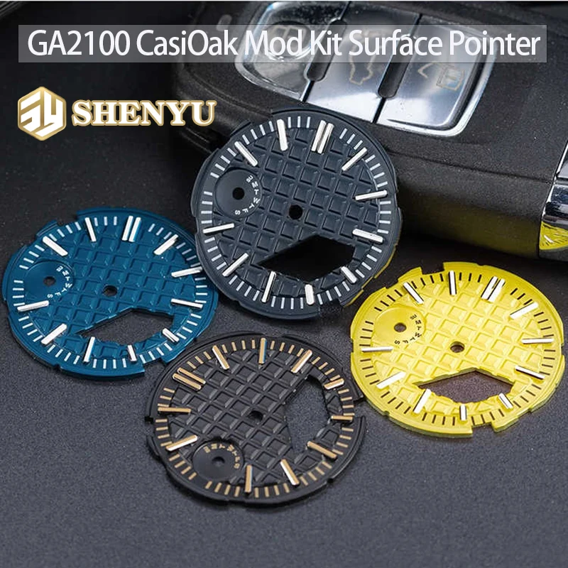 GA2100 CasiOak Mod Kit  Surface Pointer For Casio GA2110 CasiOak Modifications Replacement Dial Surface Hands Inner Bezel Ring