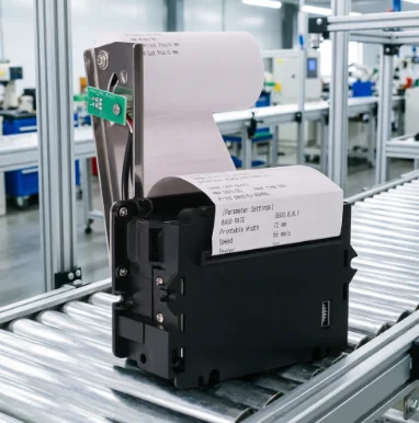 HS-K25 58mm Embedded Thermal Printer 100mm/s Speed USB+Serial Auto Full/Half Cutter Support QR 1D Barcode ESC/POS