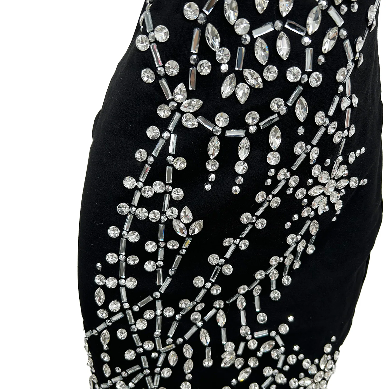 Sukienka Sexy Głęboki Dekolt V Cienkie Ramiączka Klub Nocny Studniówka Sukienka z Cyrkoniami Suknia Wieczorowa Kostium na Imprezę Damska Sukienka Koktajlowa Obcisła