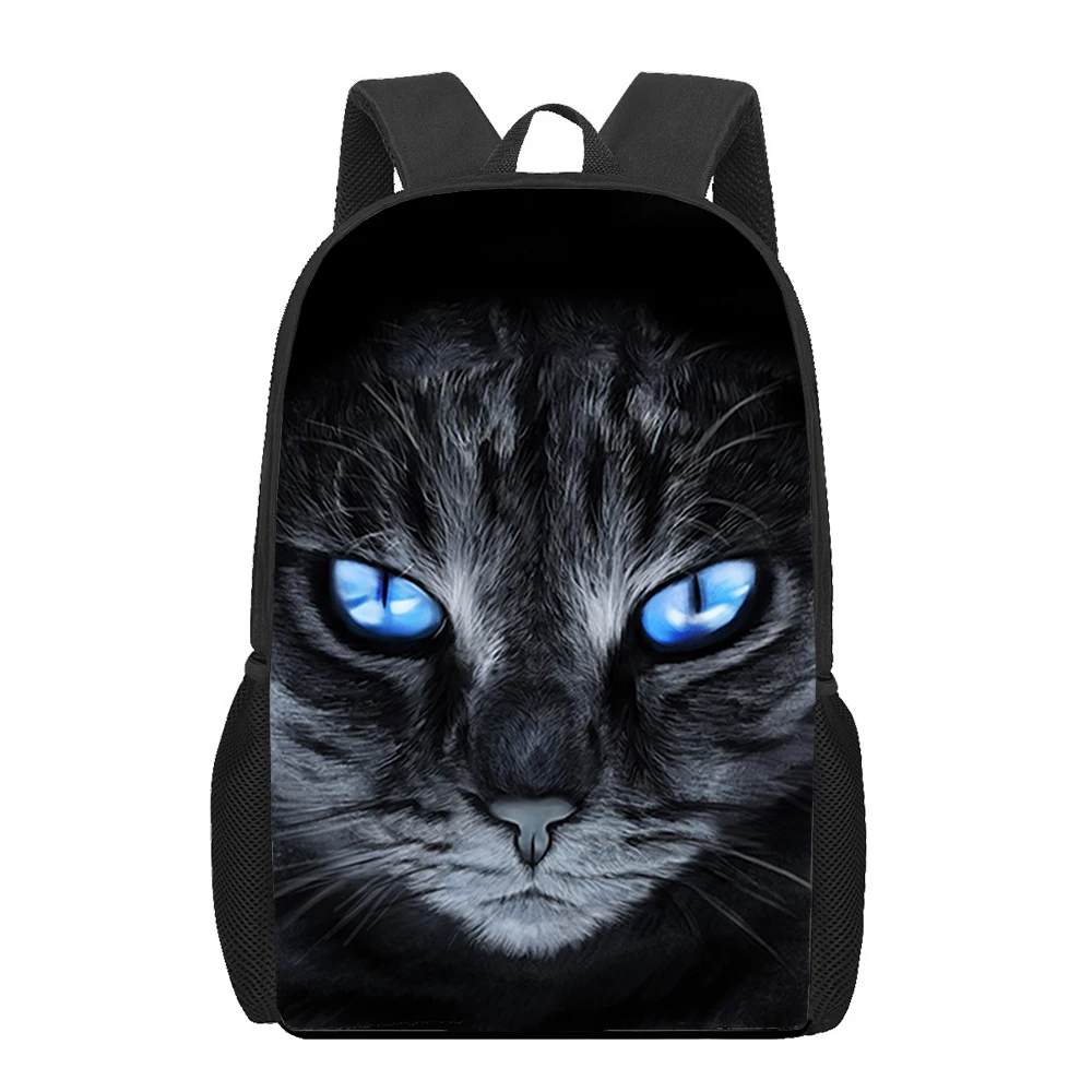 Bonito animal de estimação gato sacos de escola para meninos meninas impressão 3d mochilas escolares crianças saco do jardim de infância mochila dos homens criança bookbag