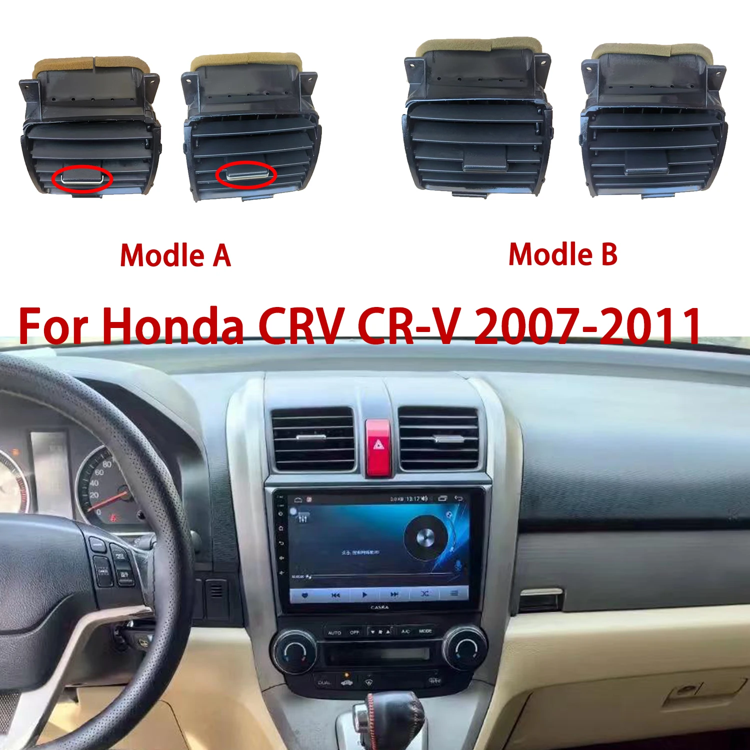 chengcheng-Applicable to For Honda CRV CR-V 2007-2011 Center console air outlet paddle Wind direction adjustment wrench