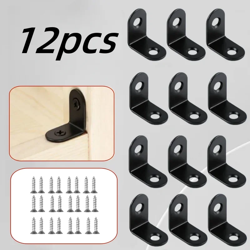 12-Piece Black Metal Structural Brackets: The Real-World Performance Test for Furniture and Cabinet Reinforcement