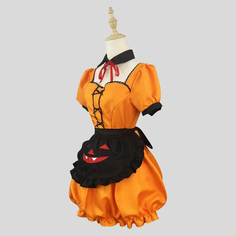Original loween abóbora empregada traje feminino cosplay adorável segunda mão roupas vintage transfronteiriça étnica faion