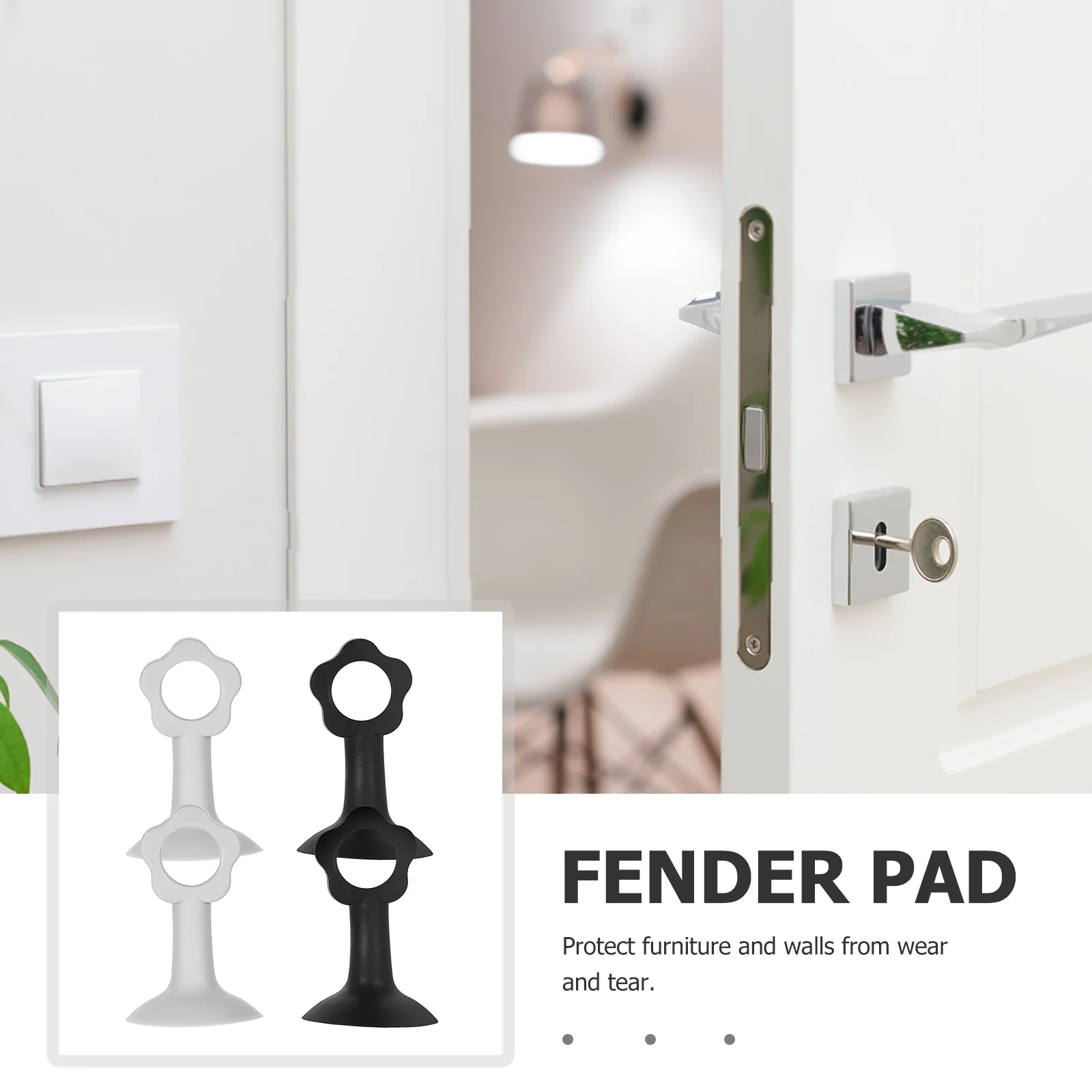 

4pcs Door Knob Wall Protector Silicone Anti-Collision Bumper For Home Door Handle Noise Reduction Stopper Wall Guards Hardware