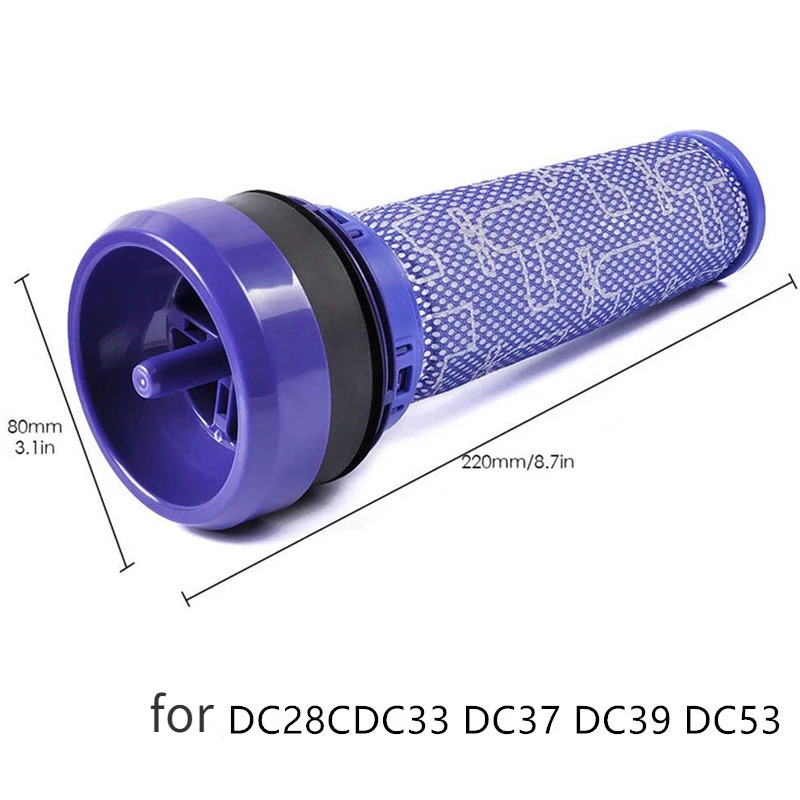 Washable Pre-Filter Air Filters For Dyson DC28c DC33c DC37 DC39c DC41c DC53 Vacuum Cleaner Spare Parts Accessories