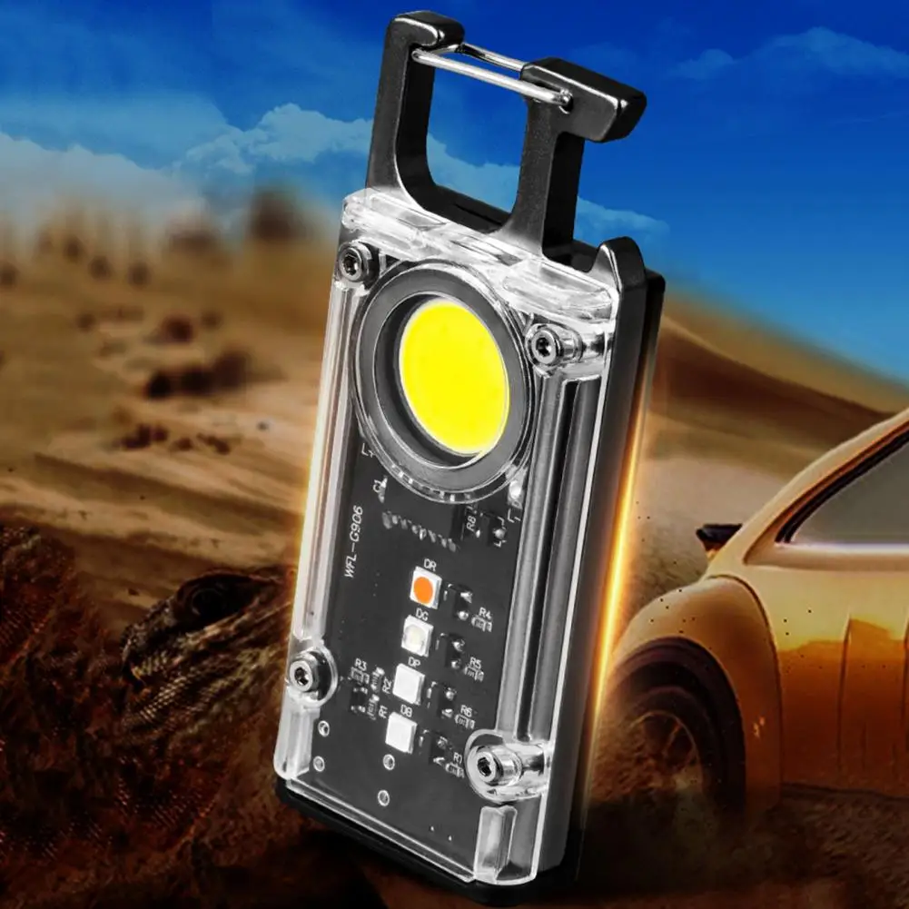 Mini Flashlight  Solid COB/LED Compact  500 Lumens Bright Mini Keychain Light Outdoor Accessory