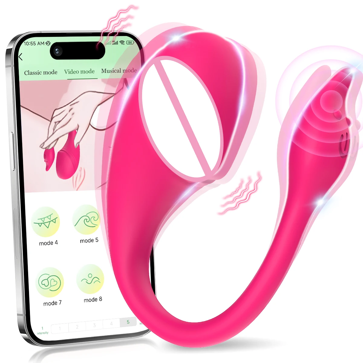 APP امرأة تهتز البيض المهبل مدلك نقطة محفز التحكم عن بعد للمرأة يمكن ارتداؤها الجنس لعب الكبار