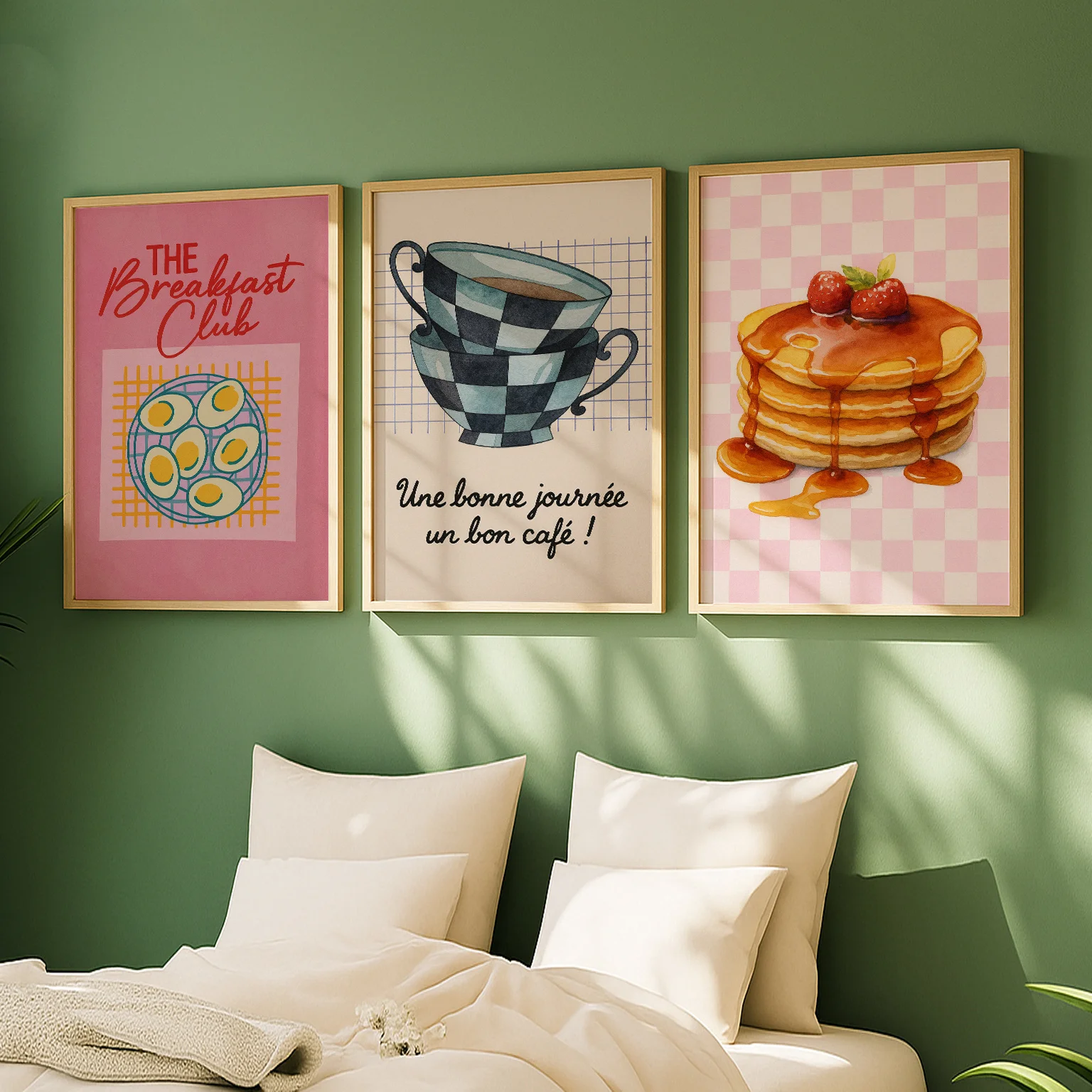 6pcs/set Food and Beverage Canvas Posters Eclecticism Maximum Colorful Kitchen and Dining Room Wall Art Posters for Home Decor
