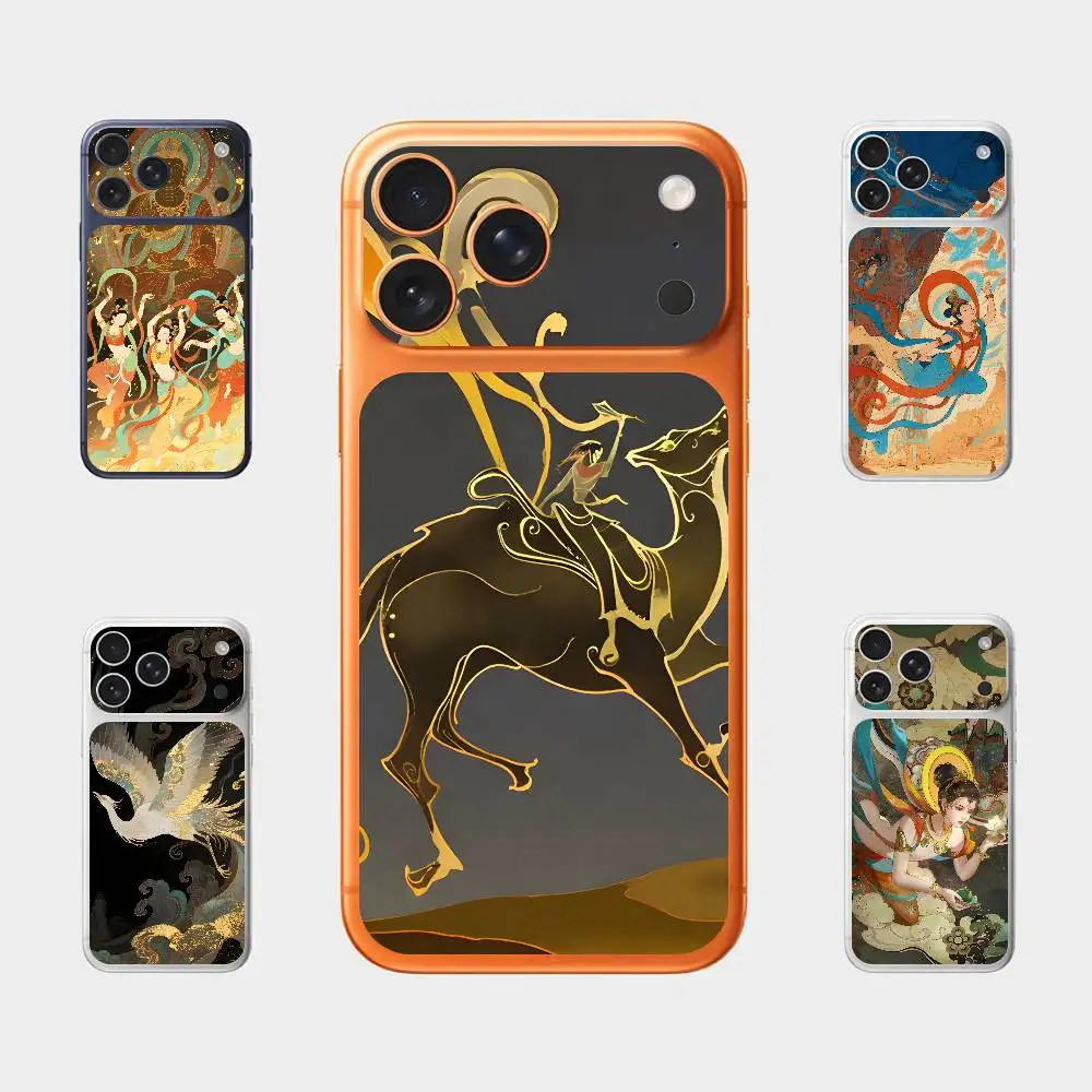 

Dunhuang Style Apsara For Iphone 17 Pro Max Back Protective Decorative Sticker Back Cover