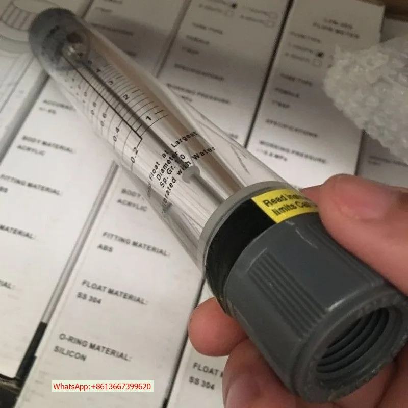 Pipeline type flowmeter LZM-15/20/25/40G plexiglass float liquid flux internal connection