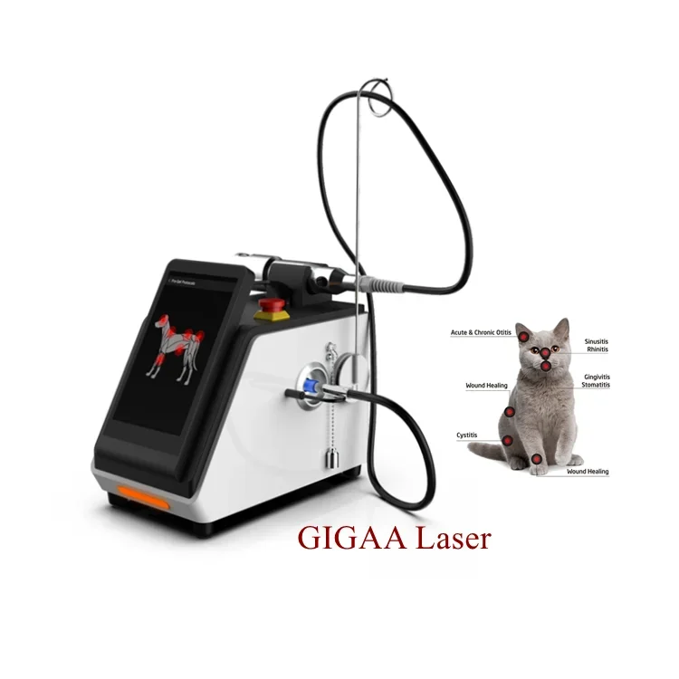 HD Full Color Touch Screen ClasslV Laser Therapy 4 Wavelengths Vet Laser Equipment Veterinary Instrument With Travel Case