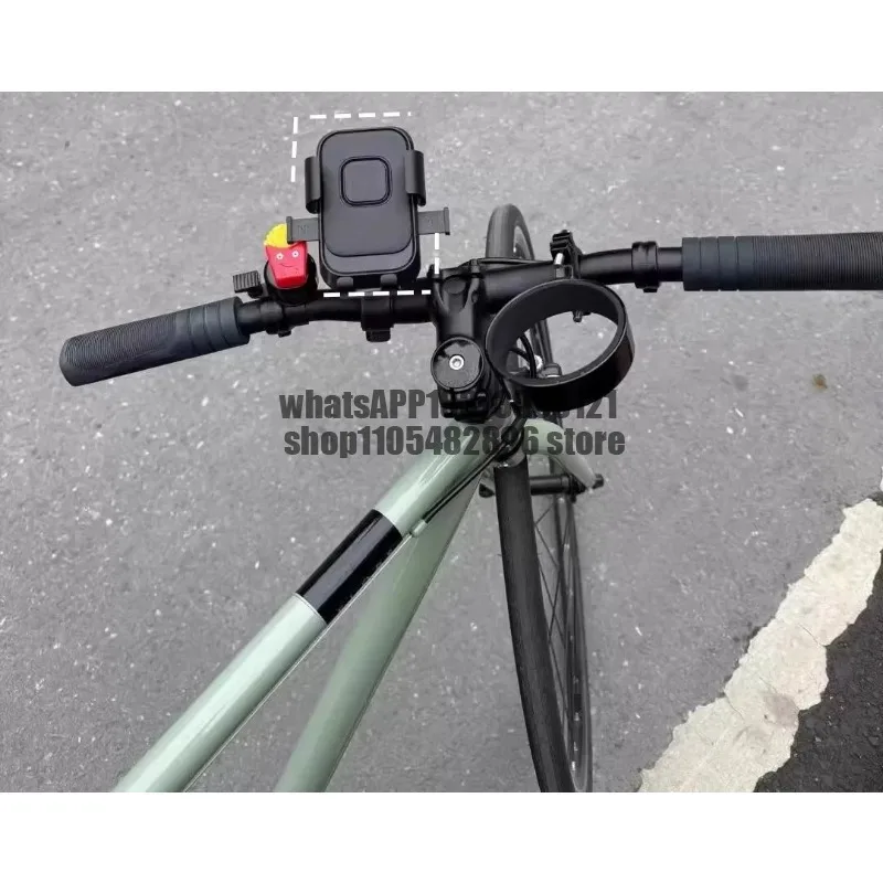 Bicycle mobile phone holder, riding shock-proof handle vertical aluminum alloy electric vehicle motorcycle, fixed riding bracket