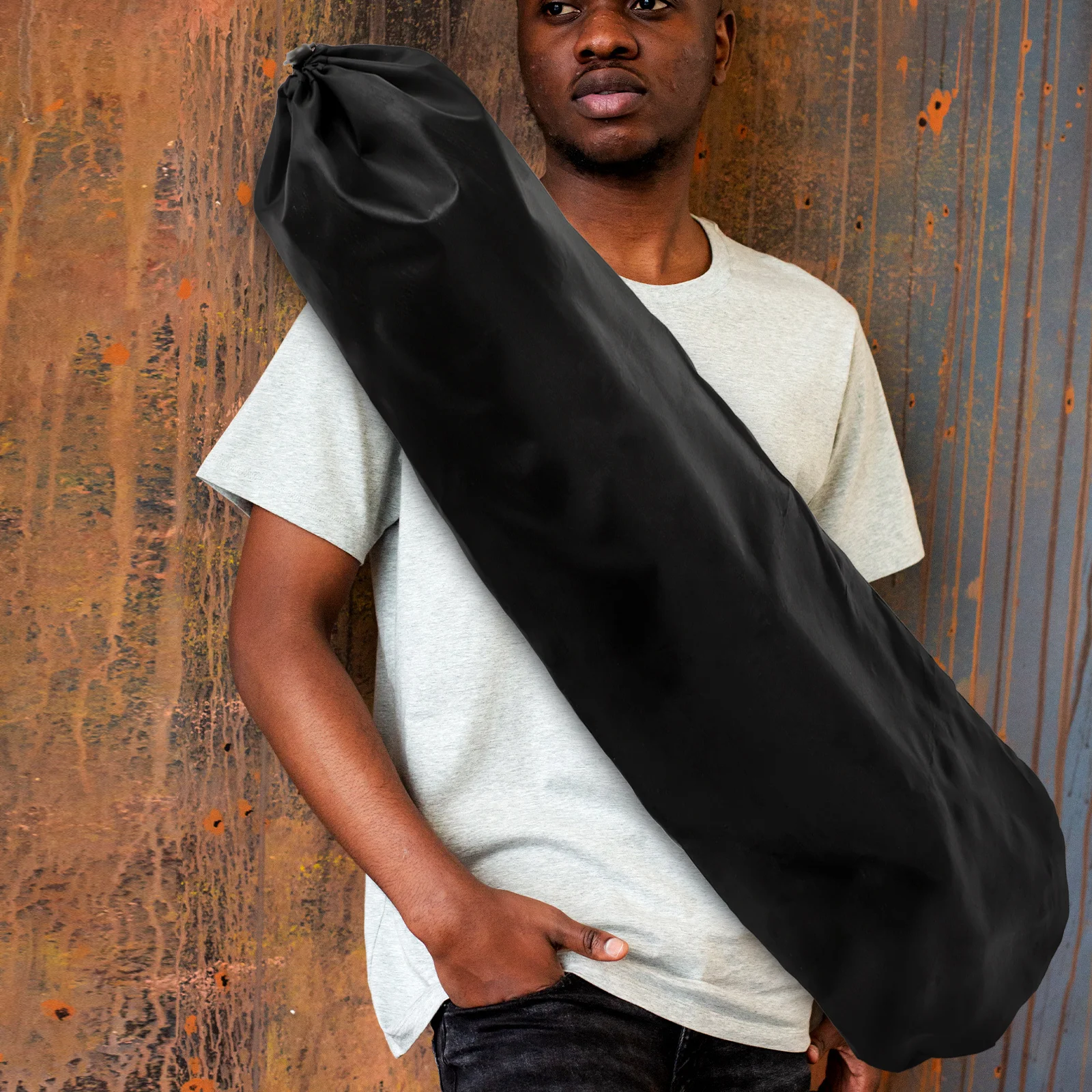 2 قطعة حقيبة الظهر لوح التزلج الحديثة الأسود إنهاء مقاومة للبقع خياطة قوية متعددة الاستخدام الكتف Crossbody الرافعة للنشاط