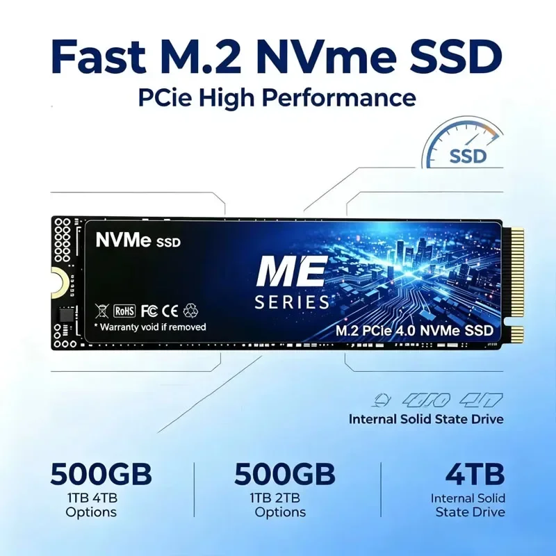 ME M.2 NVMe PCIe 3.0 SSD Fast Gaming Solid State Drive 2TB/1TB/500GB Storage Upgrade for Laptop Desktop Gaming Storage Solution