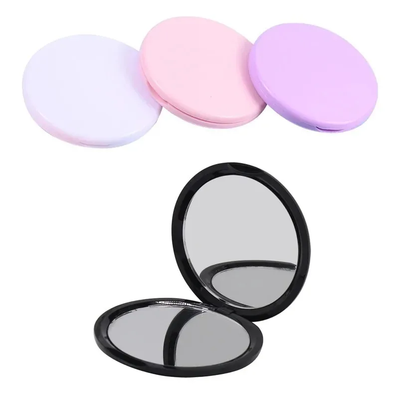 Mirror Foldable Makeup Mirror Portable Double-Sided Mirror Student Dormitory Desktop Small Gift Mini Pocket Mirror Home Decor