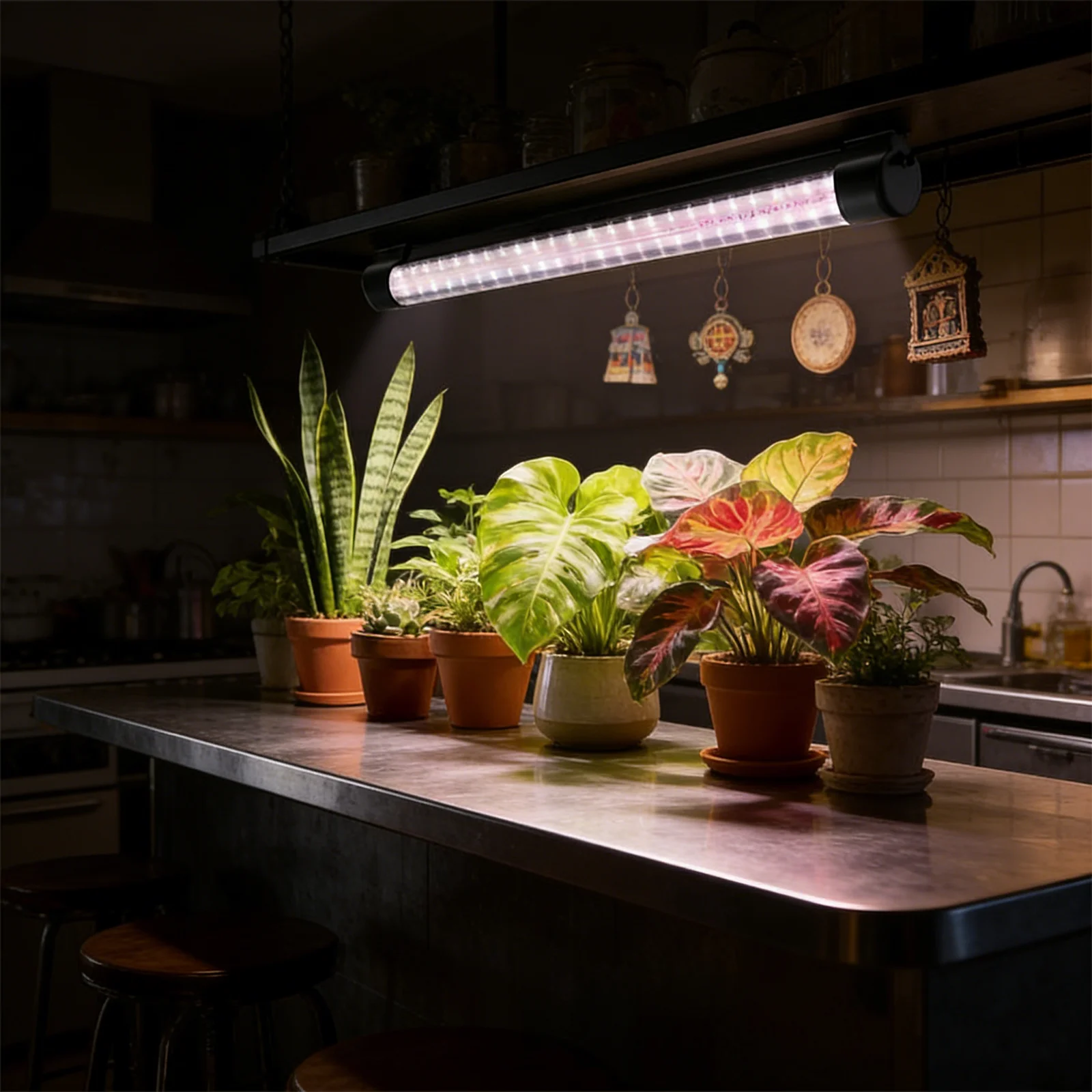 

LED growth lamp, Full-spectrum plant lamp, Indoor hydroponic seedling lighting lamp,Suitable For Small And Medium-Sized Plants