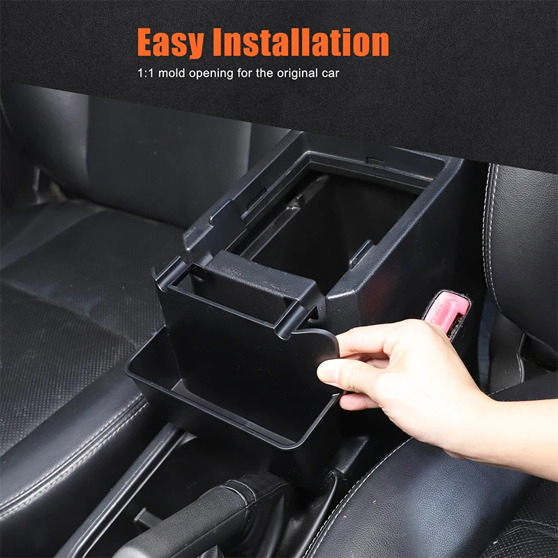 

For Subaru Forester 2013-2018 ABS Black Car Armrest Box Front Storage Box Mobile Phone Storage Box Interior Car Accessories