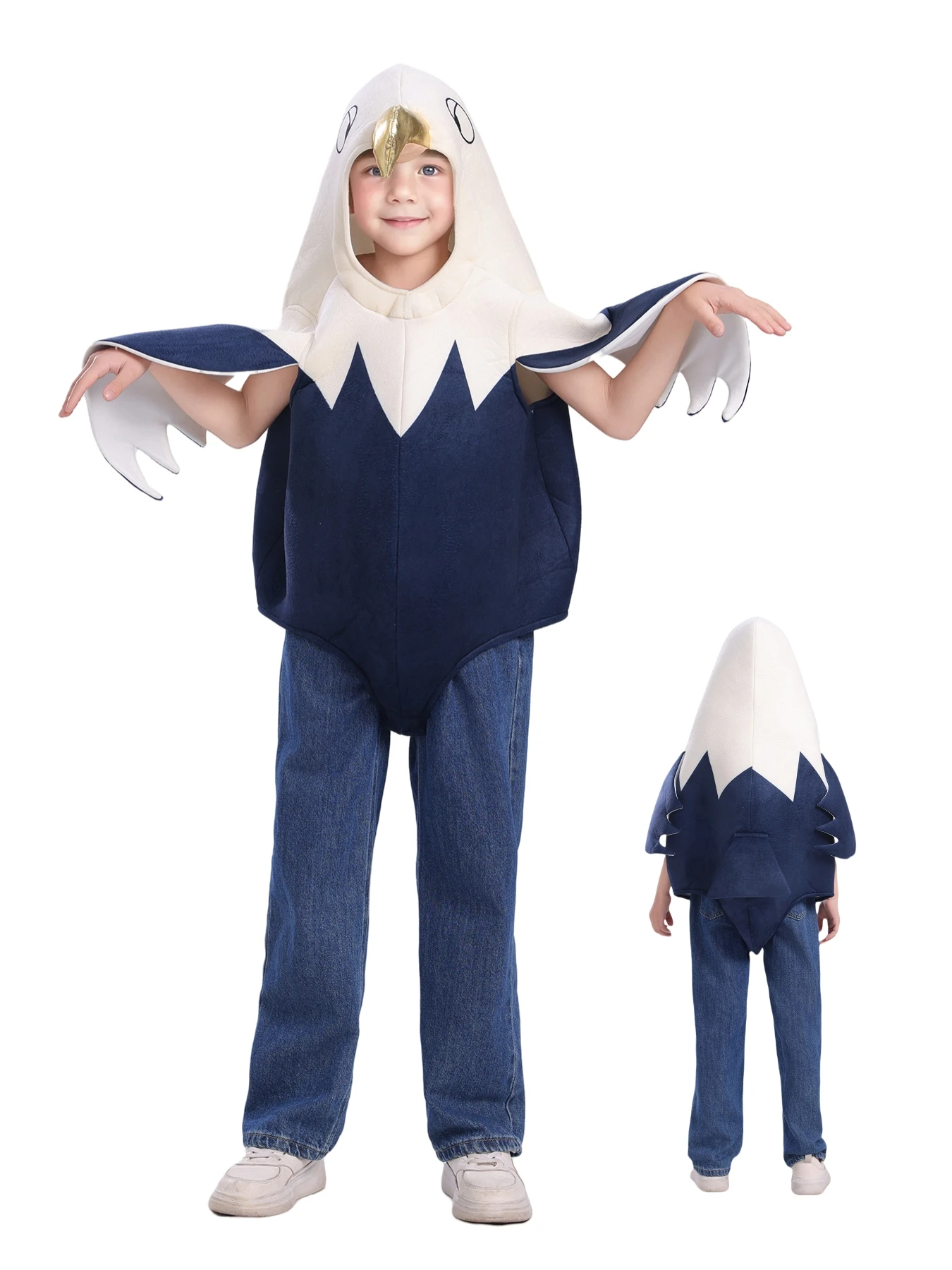 tunica-infantil-com-capuz-de-aguia-careca-–-composto-de-flanela-e-esponja-fantasia-de-dramatizacao-de-animal-para-festas-eventos-escolares-jogos-roupa-festiva