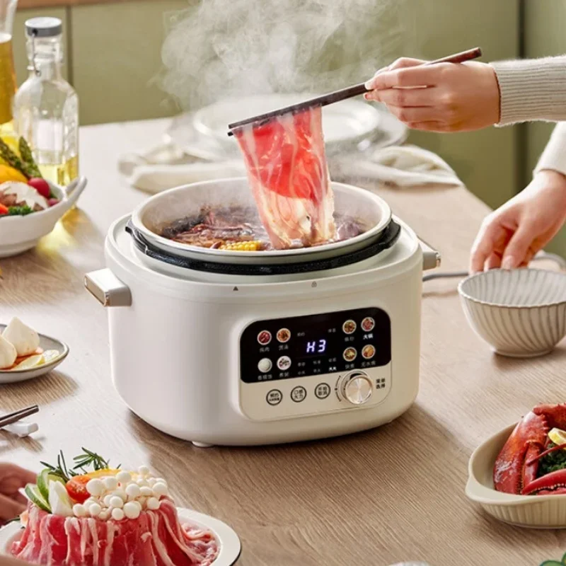 Double-Layer Electric Stewpot with Intelligent Pressure Cooker Function