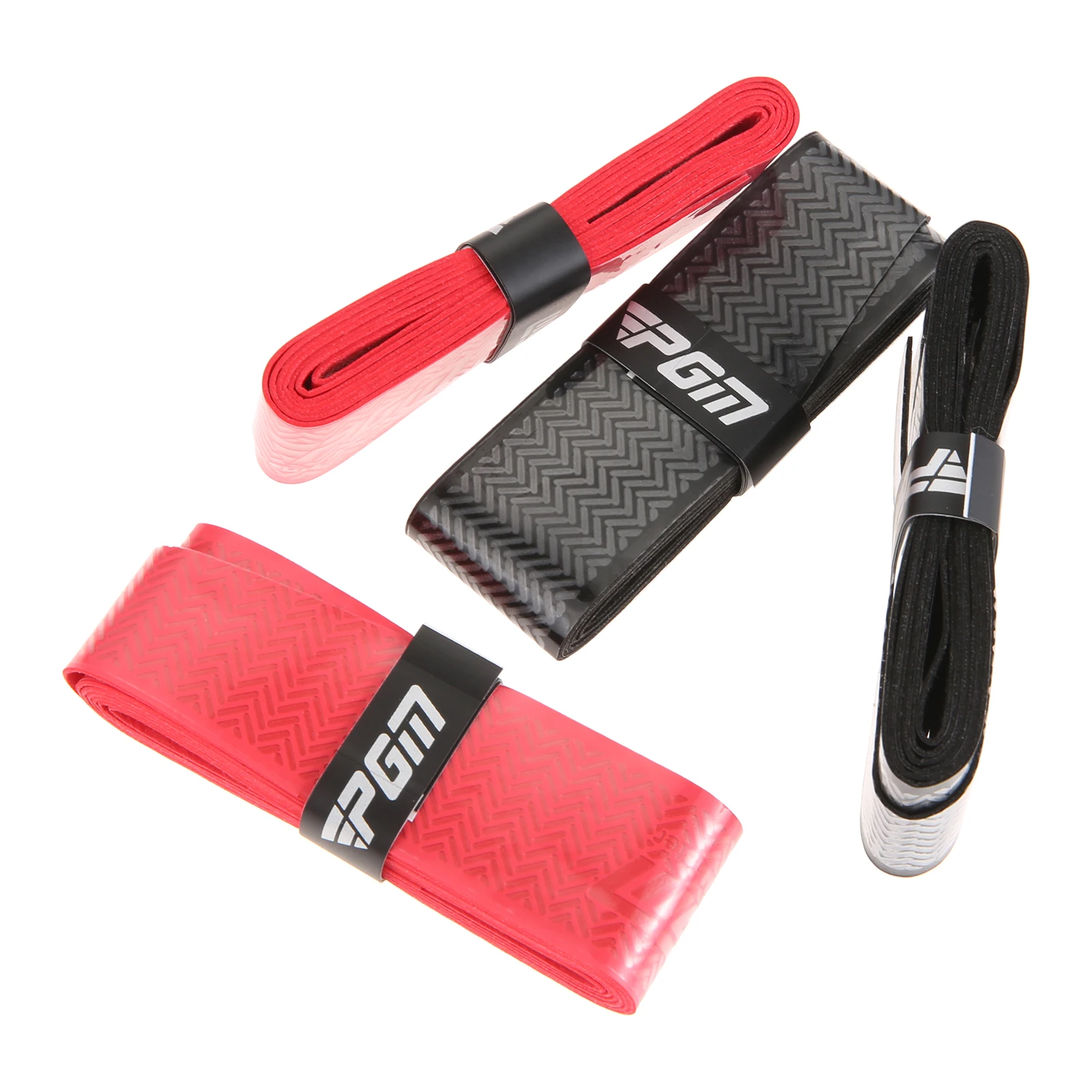 6 Pcs/Bag Golf Grip Wrapping Tapes Anti-slip Waterproof Golf Grip Rubber Tape 110 X 2.7cm Black/Red Golf Accessories
