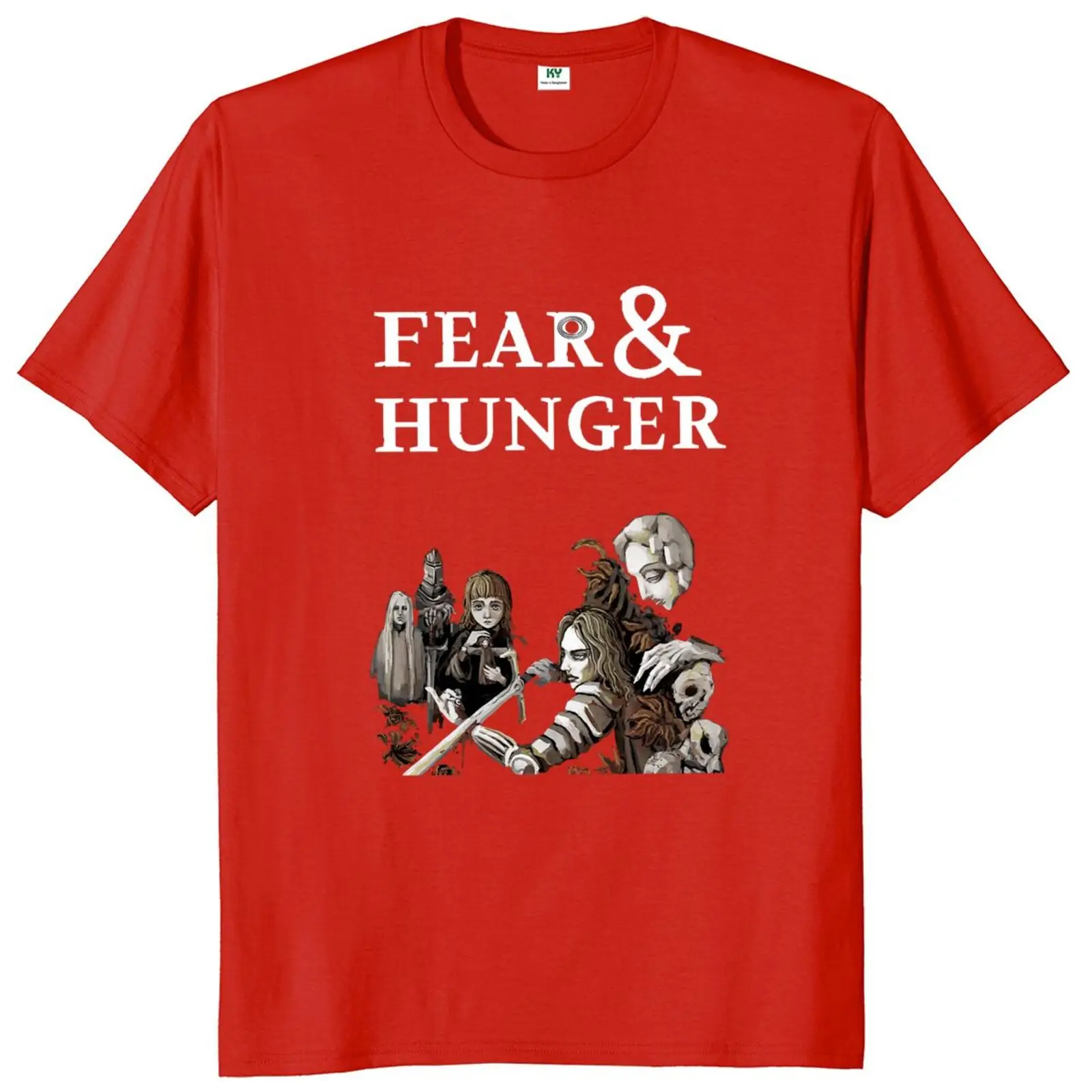 Fear And Hunger T Shirt Funger Horror Game Fans Retro Short Sleeve 100% Cotton Unisex Summer Soft T-shirts EU Size