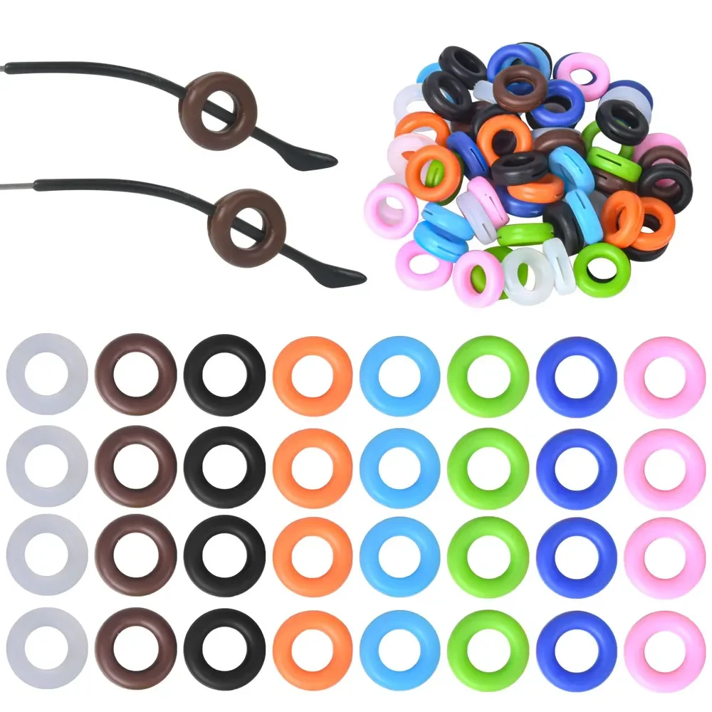 20/200Pcs Anti-slip Silicone Ear Grip Glasses Anti-slip Fixed Rings Ear Hook Stopper Bracket Fastener Accessories Eyewear Holder
