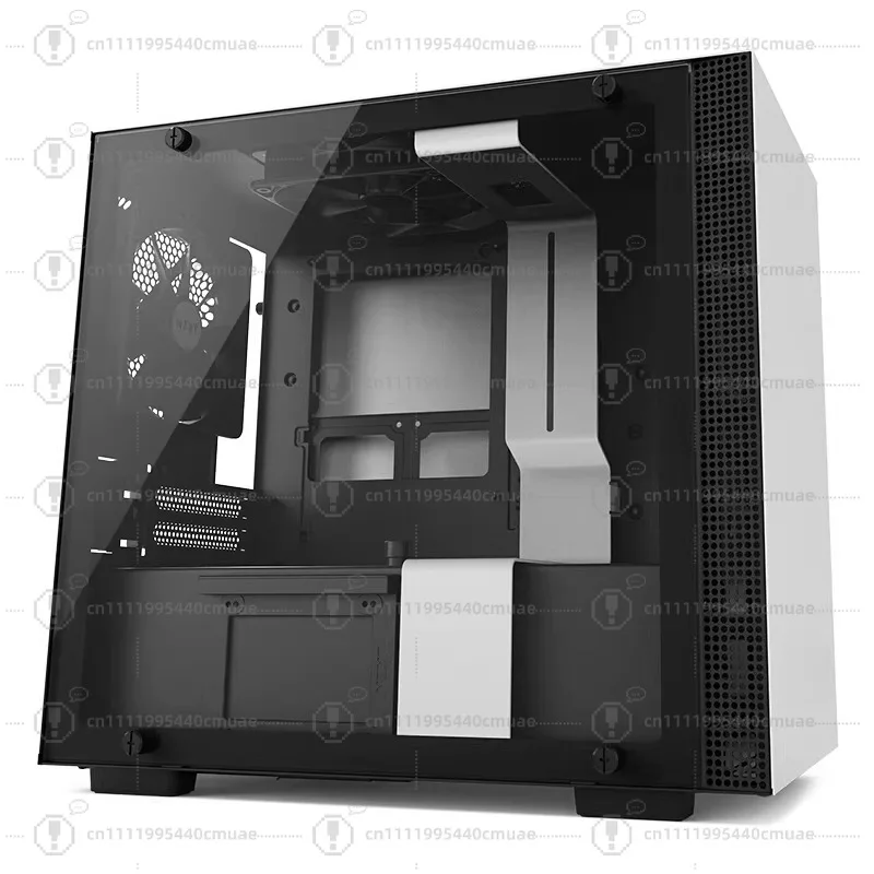 Mini small DIY chassis tempered glass side panel desktop host supports water cooling