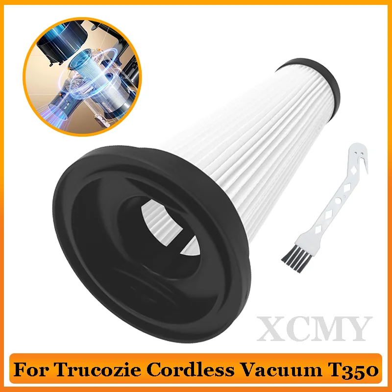 Washable Vacuum HEPA Filters Compatible with Trucozie Cordless Vacuum T350 Washable Filter Vacuum Parts Accessories