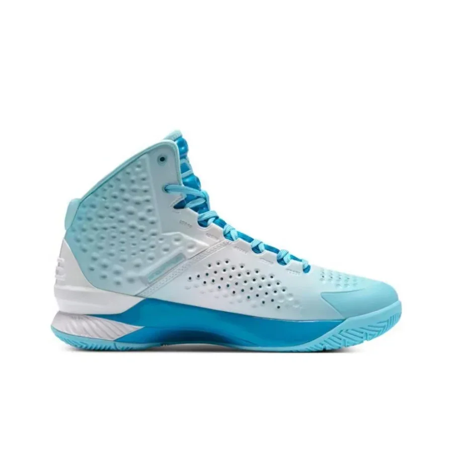 Under Armour Curry 1 Men's Charming Blue High-Top Basketball Shoes – Stylish, Comfortable & Snug-Fitting 3024397-400