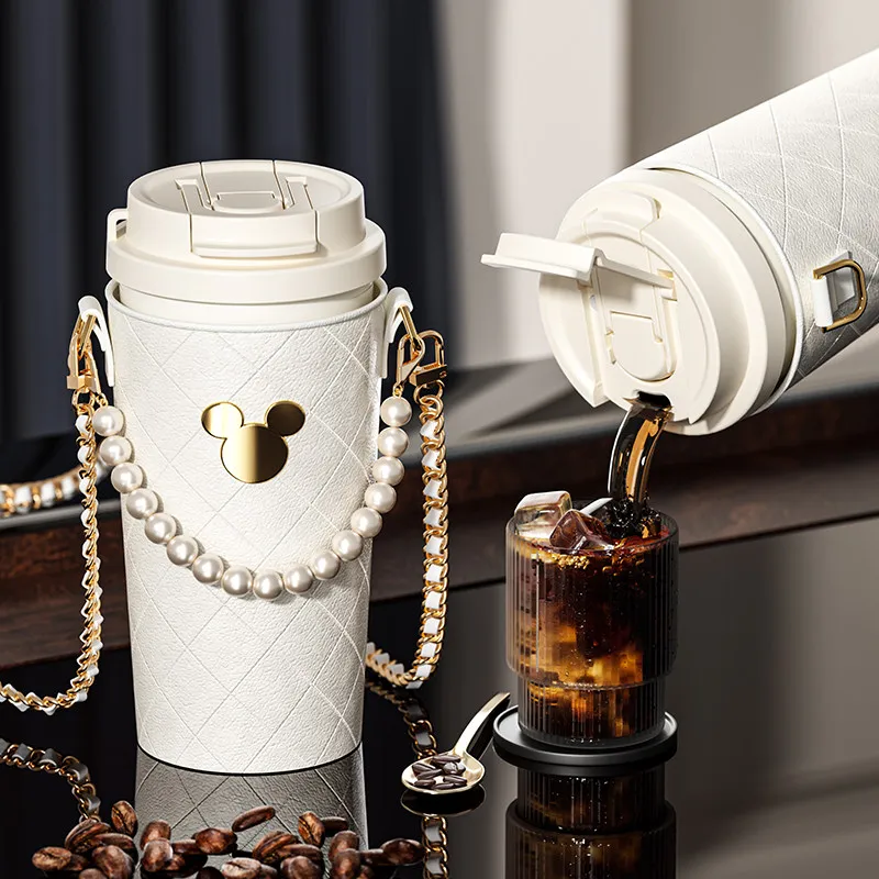 

Official Mickey High-Value Appearance Thermal Water Bottle Messenger Bag Office Coffee Cup For Boys And Girls Birthday Surprise