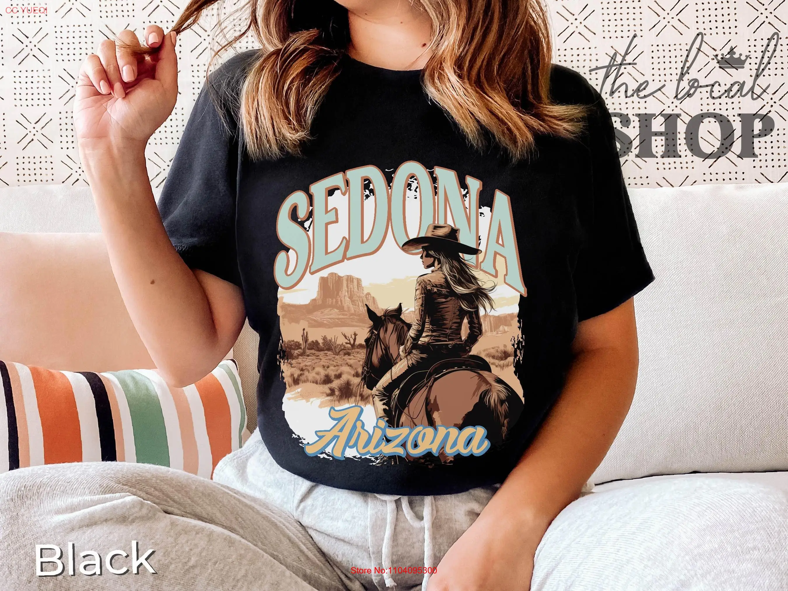 Sedona T Shirt Vintage Arizona Git Western State Independence Day Desert City Bachelorette long or short sleeves