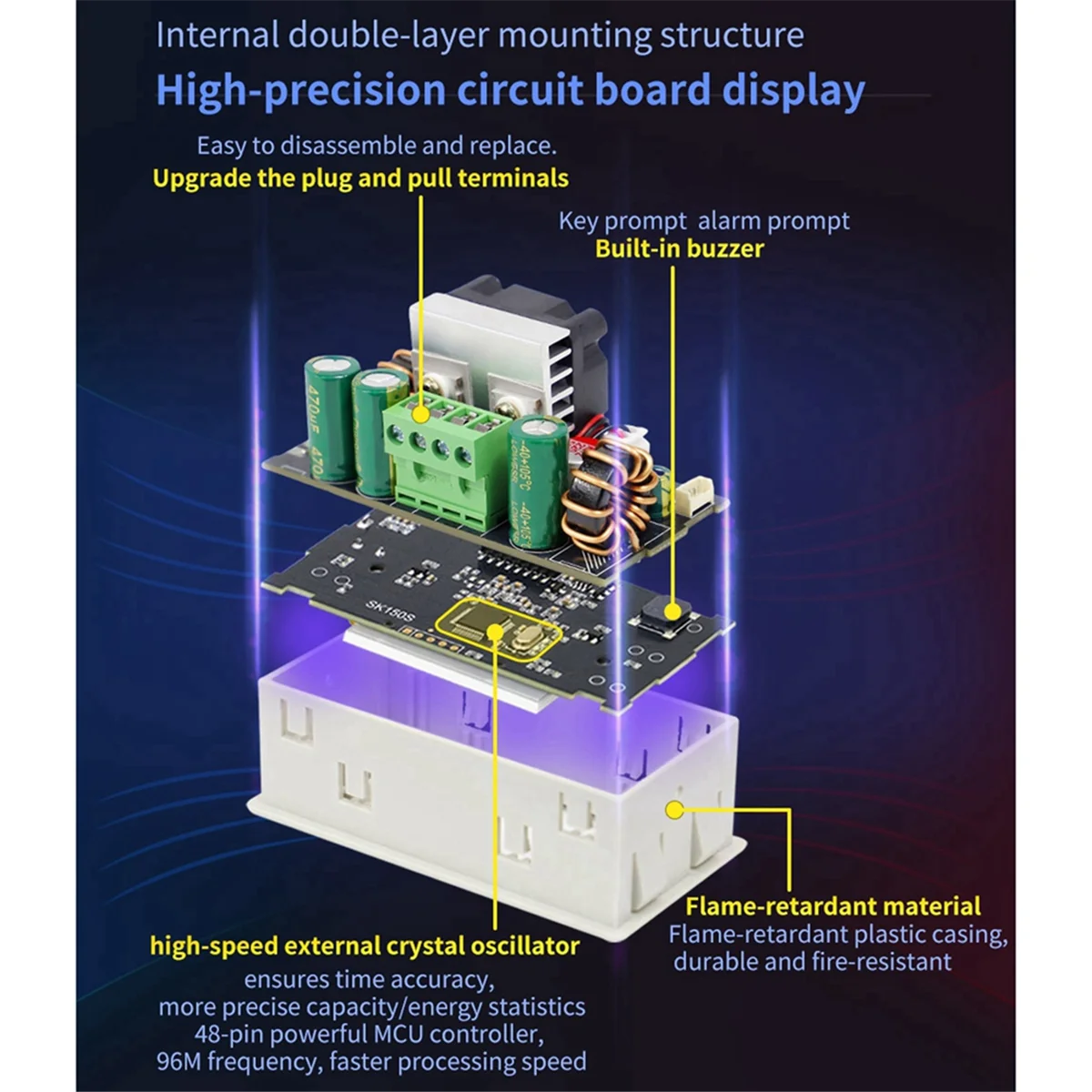 A20M SK120S DC Regulated Power Supply DC Buck Converter Adjustable Regulated Power Supply 7A 120W Solar Charging Module