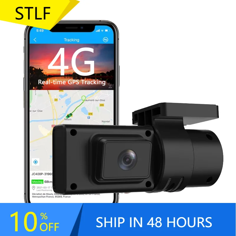 

STLFJimilot JC181 Mini Dual Dash Cam 4G DVR WiFi USB Rotatable 1080P GPS Car Cameras Wide View Angle G-Sensor Fuel Cutoff 1-Year