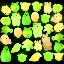 48/24PCS Cute Mochi Squishy Toys Glow In The Dark Kids Classroom Prizes Halloween Birthday Party Favors Goodie Bags Stuffers