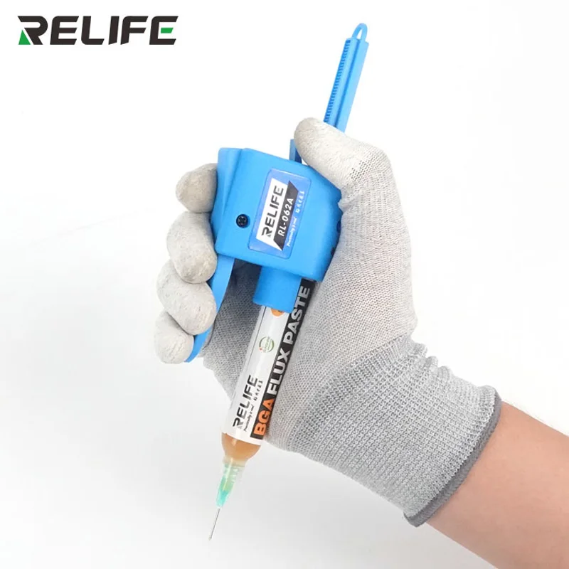 RELIFE RL-062A RL-062B Manual Glue  Dispenser Universal Needle Booster for Solder Paste Green Welding Oil Push Rod for Adhesive