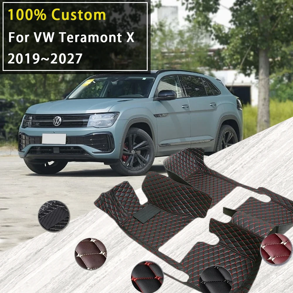 

Car Floor Mats For Volkswagen VW Teramont X 2019~2027 Waterproof Rugs Carpets Full Set Auto Interior Part Accessories 2025 2026