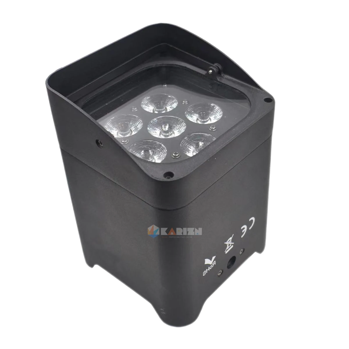 No Tax 2x Flycase Battery Operated Wedding Uplight 6x18w RGBWAUV Led Wireless DMX Wifi Remote Control Dj Par Sound Party Lights