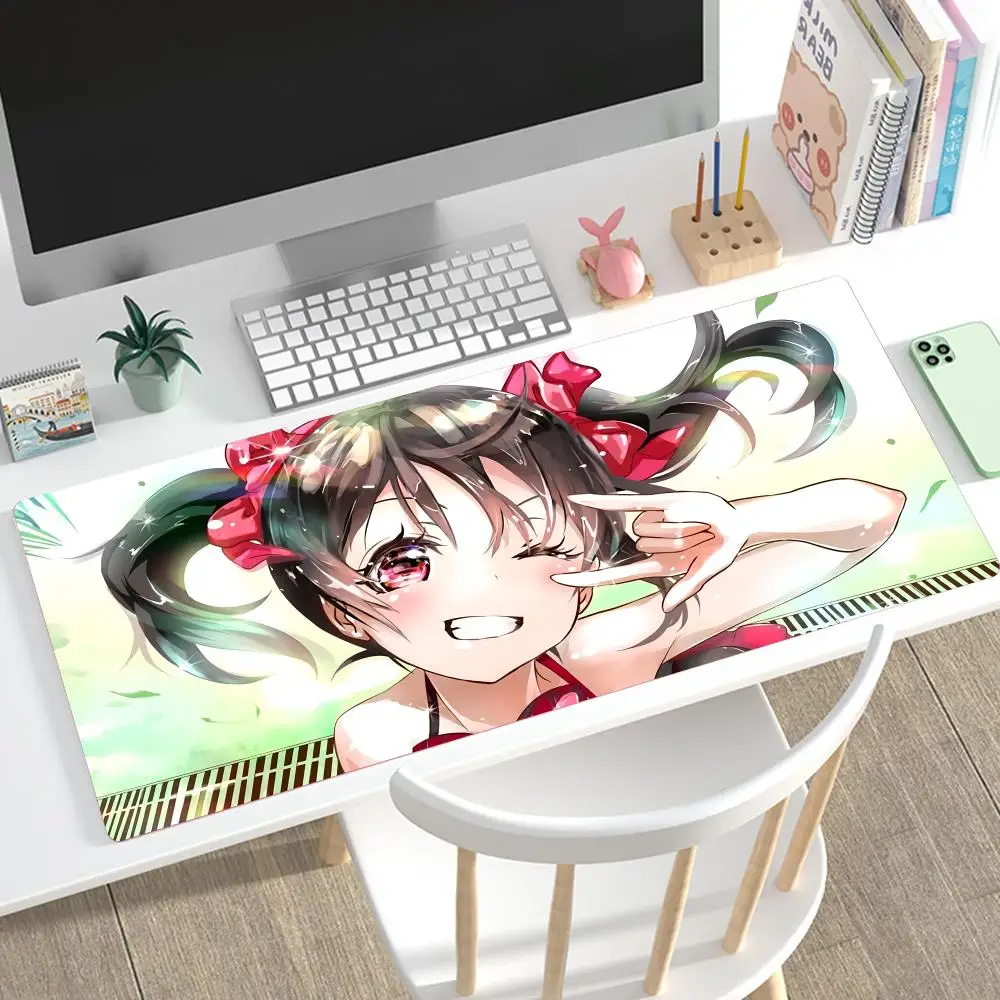 Anime LoveLive Yazawa Nico Mousepad Large Gaming Mouse Pad LockEdge Thickened Computer Keyboard Table Desk Mat