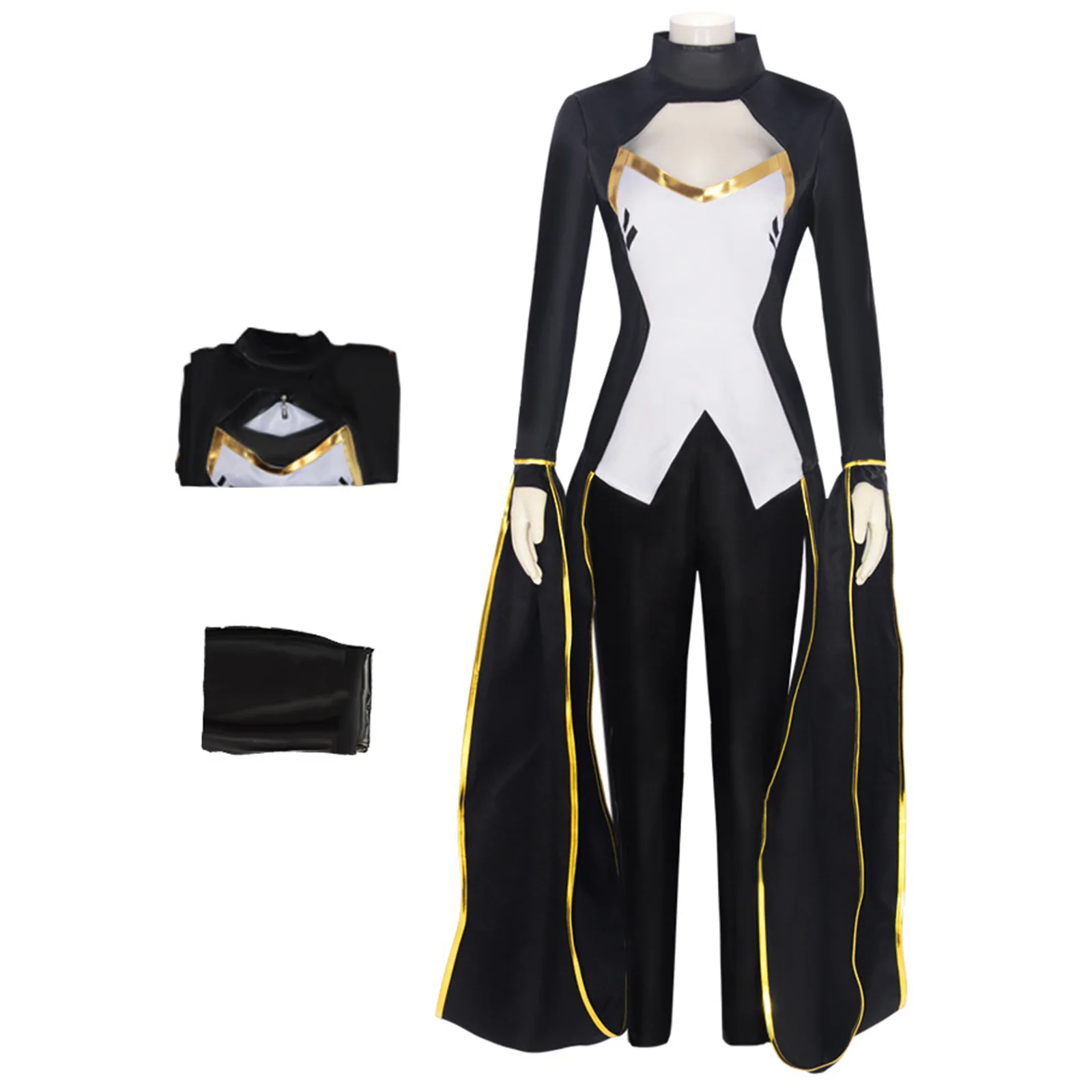 Movie Storm Cosplay Costume Black Outfits  Carnival Uniform Suit Halloween Party