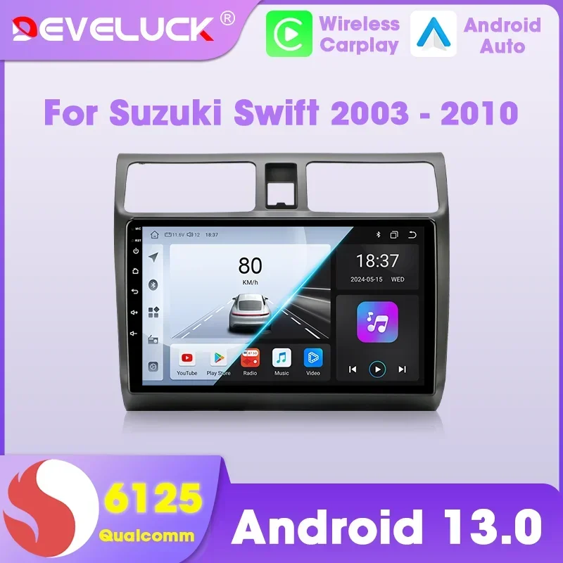 Develuck G20 Qualcomm 6125 Android Auto Carplay For Suzuki Swift 2003-2010 Car Radio Intelligent Systems Stereo Screen Head Unit