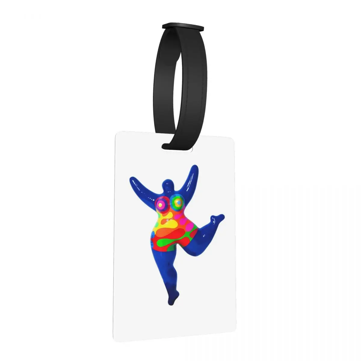 

Бирки для багажа Blue Nana Biriney в честь Ники де Сен-Фалле, держатели для багажных бирок, идентификационные этикетки для чемоданов и дорожных сумок с местом для имени, адреса и ID