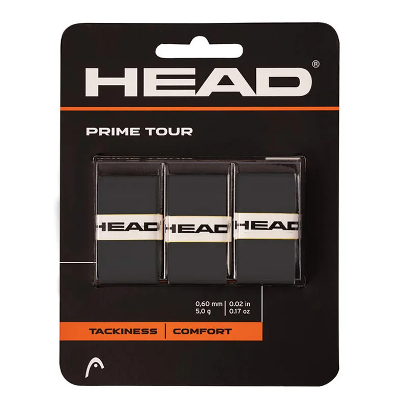 

HEAD Prime Tour 3 Pcs Pack Tennis Overgrip Non-slip Adhesive Tape Wrapping Handle Special Strap Badminton Grips