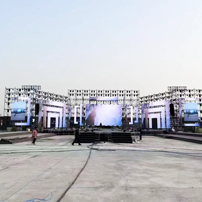 P4.81 Outdoor LED Rental Screen IP65 Mobile Display for Mall Event Wedding Stage Live Streaming