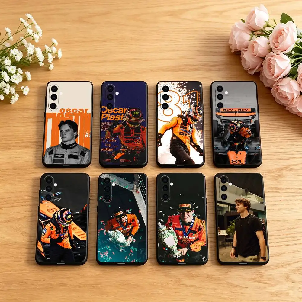 O-Oscar Piastri 81 Phone Case For Samsung Galaxy A73,A72,A71,A70,A53,A52,A51,Others Soft Black Cover
