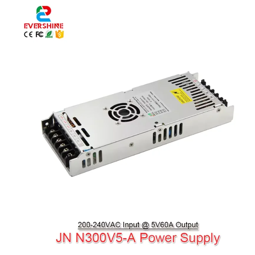 

LED Power Supply G-energy N300V5-A 5V 60A 300W Full Color LED Display Indoor Outdoor 200-240VAC Power Supply