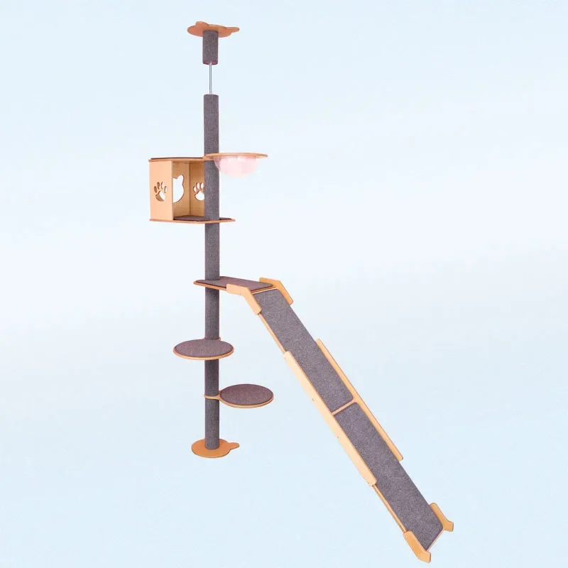 

Large Multi-layer Wooden Cat Climbing Frame Tree Toy