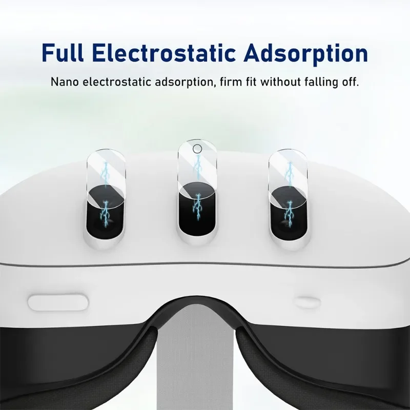 For Meta Quest 3 Soft TPU Protective Hydrogel Films VR Headset Full Cover Screen with Tempered Glass Lens Films for Meta Quest 3